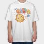 Milky Way Cartoon, Tricou Oversize Barbati (Unisex)