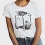 Open Book And Ink Jar, Tricou Femei