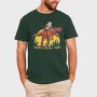 Opossum Riding T Rex Dinosaur, Tricou Barbati (Unisex)