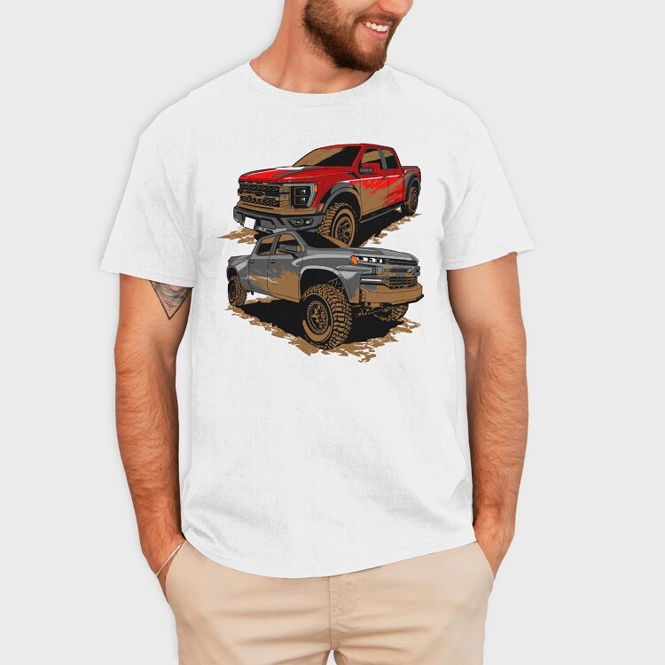 Offroad Truck, Tricou Barbati (Unisex)