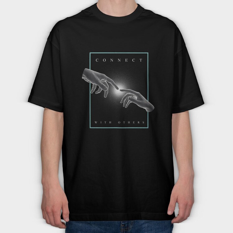 Minimal Hands, Tricou Oversize Barbati (Unisex)