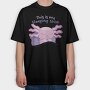 Axolotl Sleeping Shirt, Tricou Oversize Barbati (Unisex)
