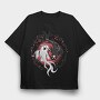 Koi Fish Yin Yang, Tricou Oversize Barbati (Unisex)