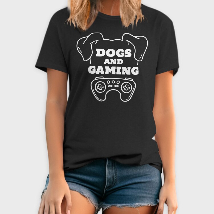 Dogs And Gaming, Tricou Barbati (Unisex)