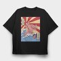 Axolotl Wave, Tricou Oversize Barbati (Unisex)