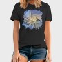 Dolphins And Boat Sail Yatch Sunset, Tricou Barbati (Unisex)