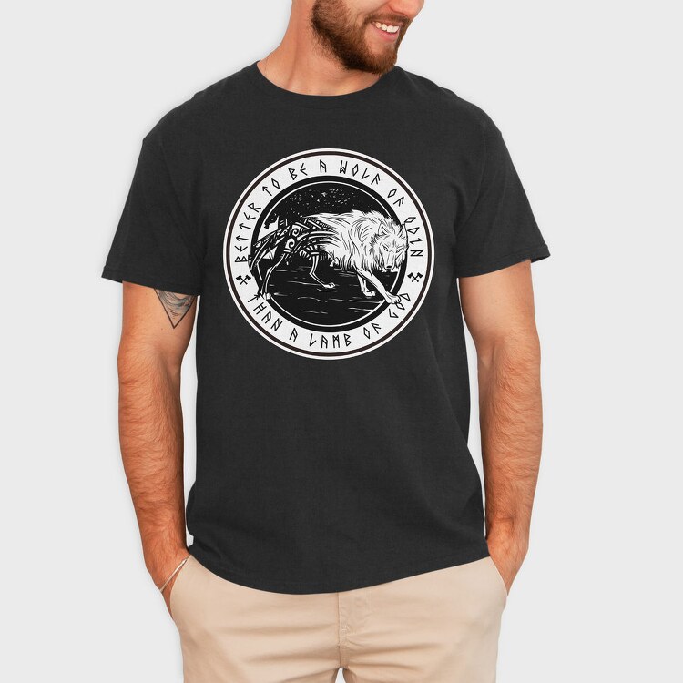 Wolf Of Odin Fenrir, Tricou Barbati (Unisex)