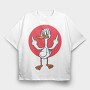 Angry Duck Fuck You, Tricou Oversize Barbati (Unisex)