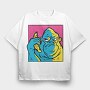 Angry Gorilla Banana, Tricou Oversize Barbati (Unisex)