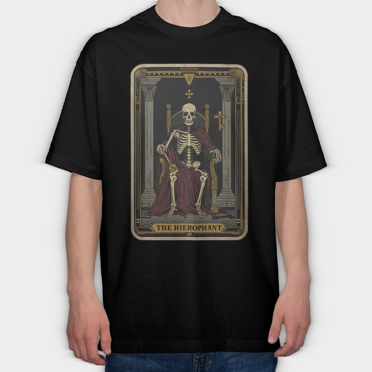 The Hierophant, Tricou Oversize Barbati (Unisex)