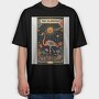The Flamingo Skeleton, Tricou Oversize Barbati (Unisex)