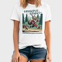 Krampus Comes Retro Comic, Tricou Barbati (Unisex)