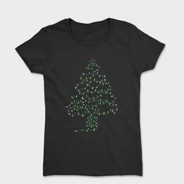 Christmas Tree Made Of Lights, Tricou Femei