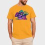 Skull and Smurf Rough Texture Illustrations, Tricou Barbati (Unisex)