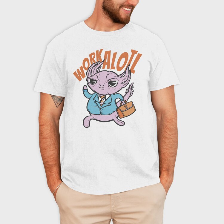 Axolotl Worker, Tricou Barbati (Unisex)
