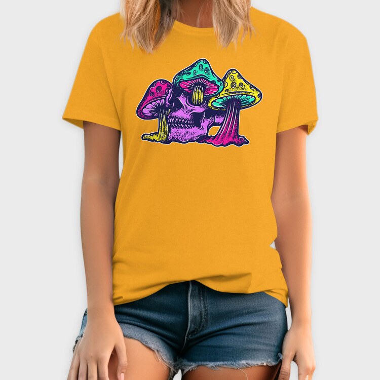 Skull and Smurf Rough Texture Illustrations, Tricou Barbati (Unisex)