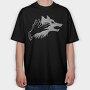 Wolf Shadow, Tricou Oversize Barbati (Unisex)