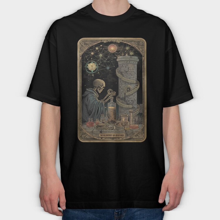 The Alchemist Of Mysteries, Tricou Oversize Barbati (Unisex)