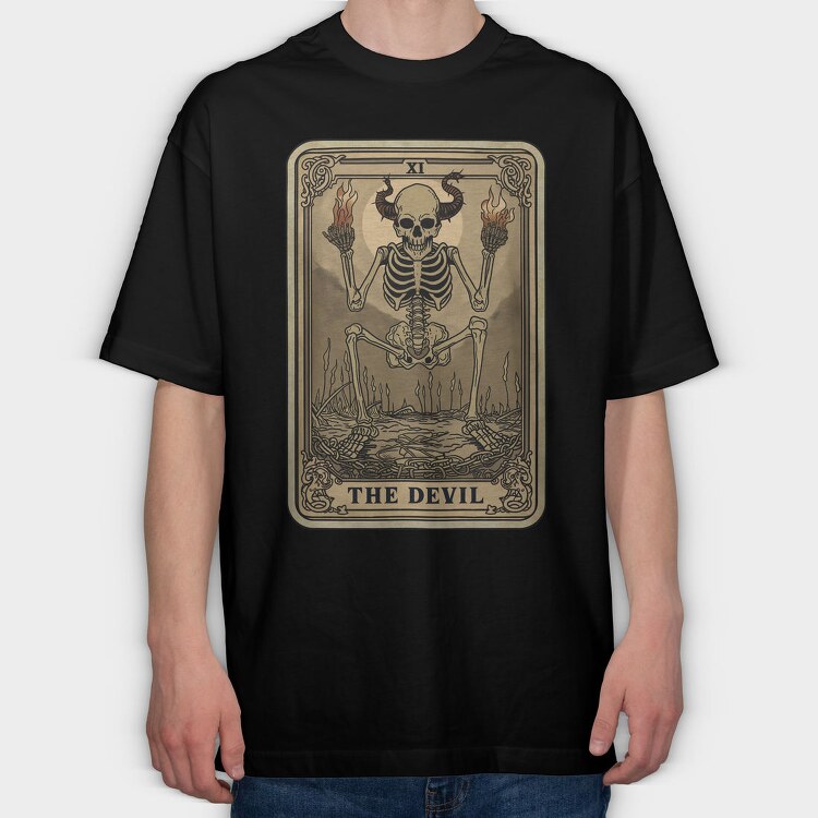 The Devil Card, Tricou Oversize Barbati (Unisex)