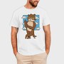 Otter Animal With Cool Sunglasses, Tricou Barbati (Unisex)