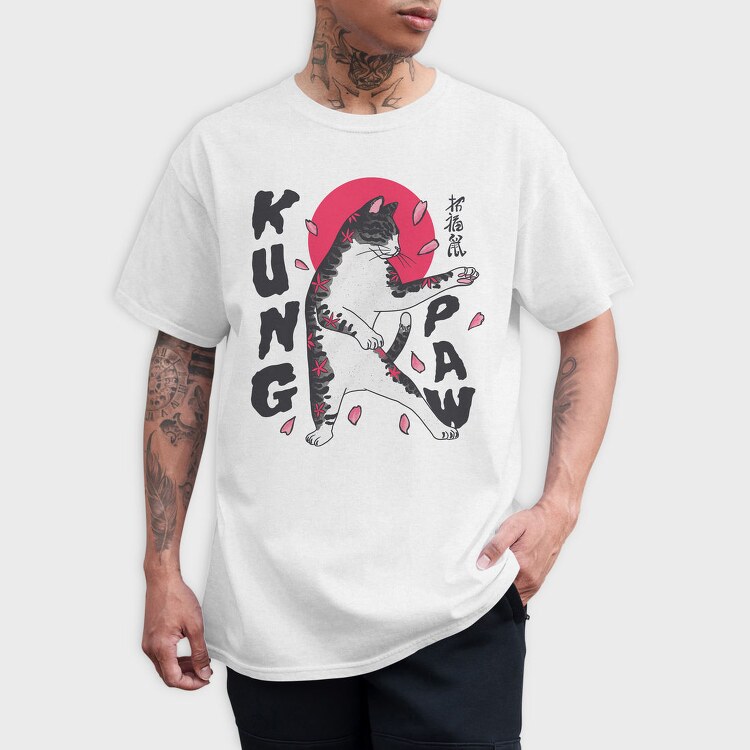Kung Fu Karate Cat, Tricou Barbati (Unisex)
