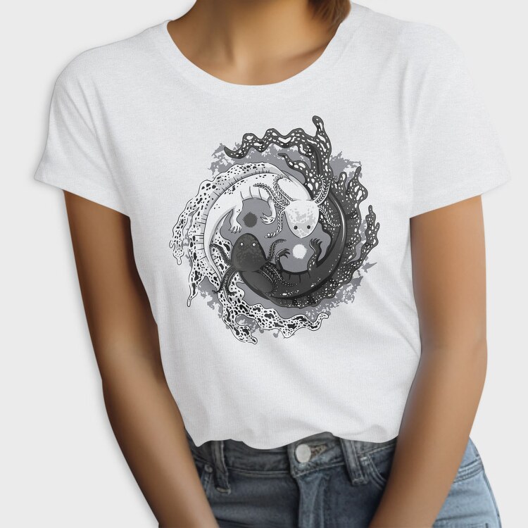 Axolotl Yin Yang Balance, Tricou Femei