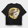 Pirate Cat, Tricou Oversize Barbati (Unisex)