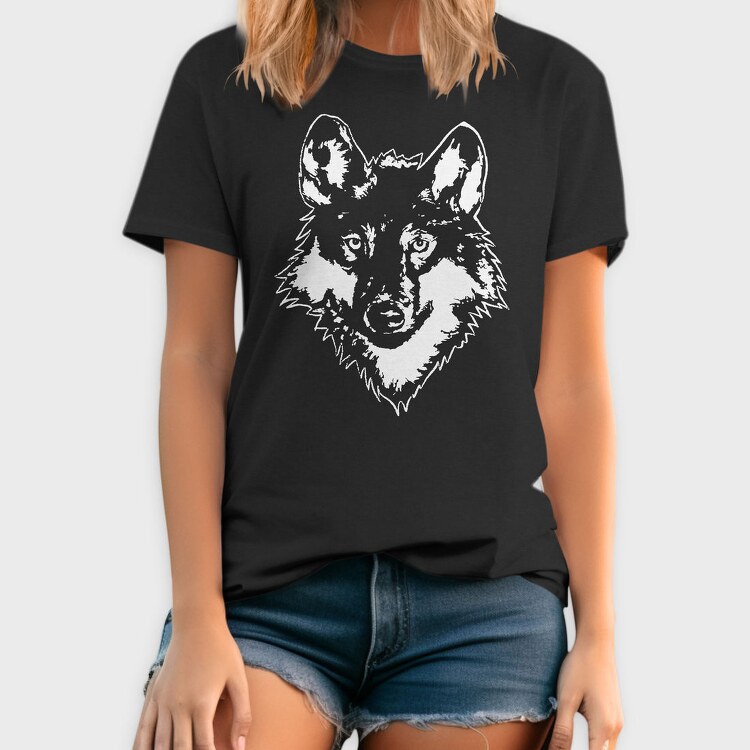 Wolf Wild Animal Head, Tricou Barbati (Unisex)