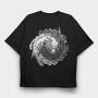 Axolotl Yin Yang Balance, Tricou Oversize Barbati (Unisex)
