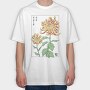 Chrysanthemum Japanese Traditional Flowers, Tricou Oversize Barbati (Unisex)