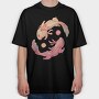Axolotl Yin Yang, Tricou Oversize Barbati (Unisex)