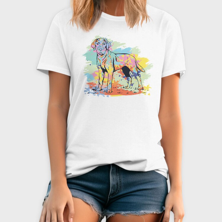 Labrador Retriever Watercolor, Tricou Barbati (Unisex)