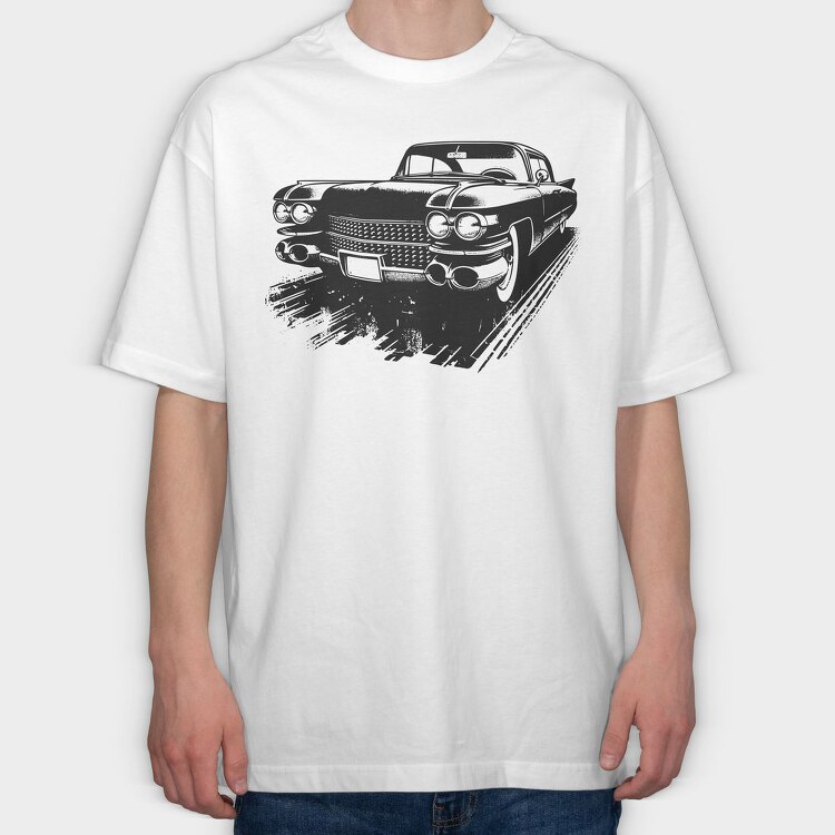 Classic Cadillac Sketch I M Classic, Tricou Oversize Barbati (Unisex)