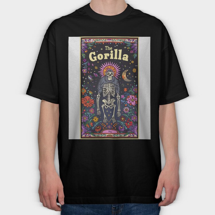 The Gorilla Skeleton, Tricou Oversize Barbati (Unisex)