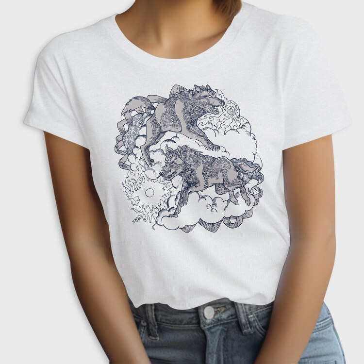 Wolves From Norse Mythology Skoll Hati, Tricou Femei