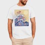 Axolotls In Wave, Tricou Barbati (Unisex)