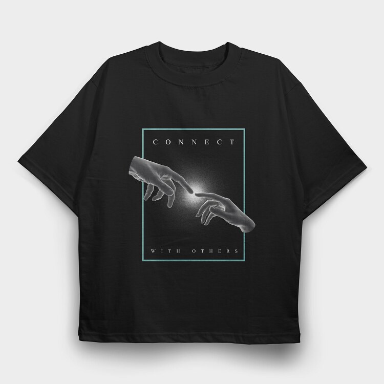 Minimal Hands, Tricou Oversize Barbati (Unisex)