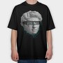 Overthinker Statue Head, Tricou Oversize Barbati (Unisex)