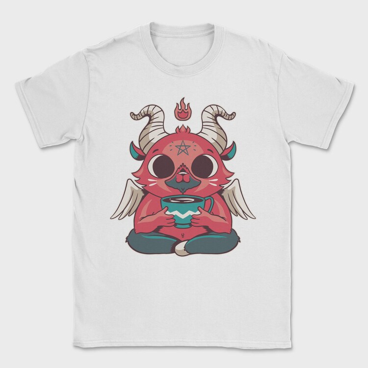 Mini Baphomet Coffee, Tricou Barbati (Unisex)