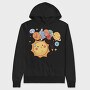 Milky Way Cartoon, Hanorac Oversize Barbati (Unisex)