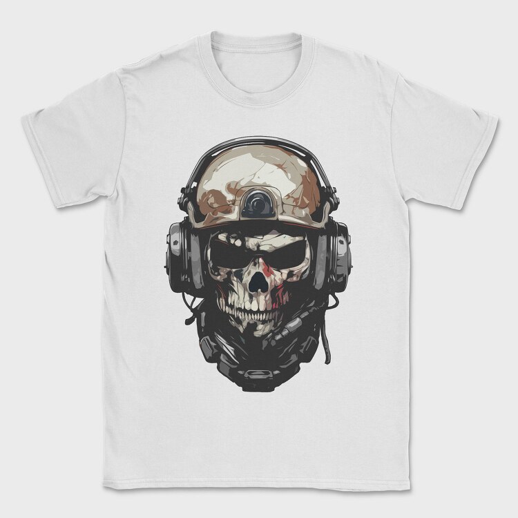 Military Skull, Tricou Barbati (Unisex)