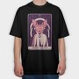 Cat Wizard Mystical Tarot Card Horus The Si, Tricou Oversize Barbati (Unisex)