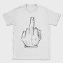 Middle Finger Sketch, Tricou Barbati (Unisex)