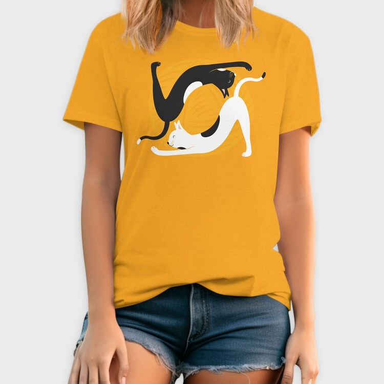 Cat Yoga, Tricou Barbati (Unisex)