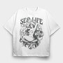 Mermaid Sea Life, Tricou Oversize Barbati (Unisex)