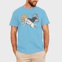 Wolves With Moon And Sun Run, Tricou Barbati (Unisex)