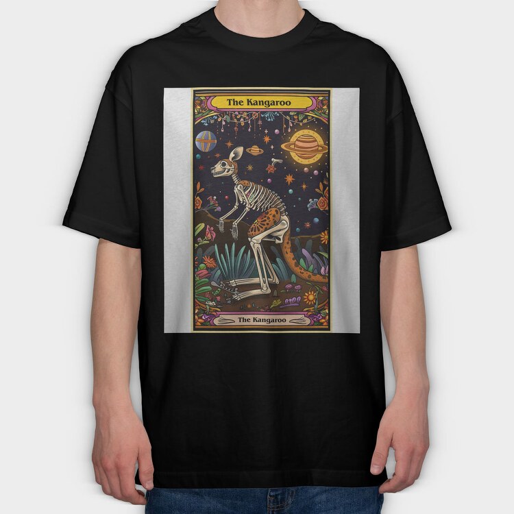 The Kangaroo Skeleton, Tricou Oversize Barbati (Unisex)