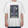 The Cat Lady, Tricou Oversize Barbati (Unisex)