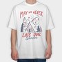 May We Never Lose Our Wonder Cabin, Tricou Oversize Barbati (Unisex)