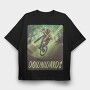 Downhill Biking Mountain Bike Downwards, Tricou Oversize Barbati (Unisex)